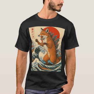 T-shirt Fozilla Fo Japanese Art Funny Gifts for Men Women 