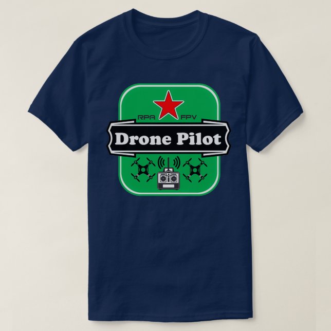 T-shirt FPV du pilote de drone (Design devant)