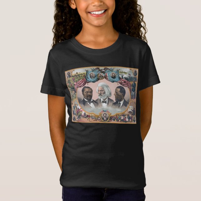 T-Shirt Fr3d3rick Bailey Douglass avec Black Abolitionnist (Devant)