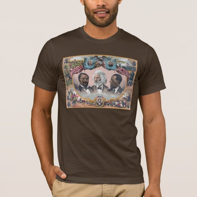 T-shirt Fr3d3rick Bailey Douglass avec Black Abolitionnist (Devant)