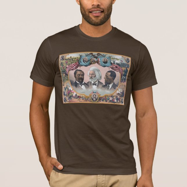T-shirt Fr3d3rick Bailey Douglass avec Black Abolitionnist (Devant)