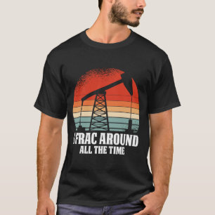 T-shirt Frac de forage Vintage Retro Oilfield