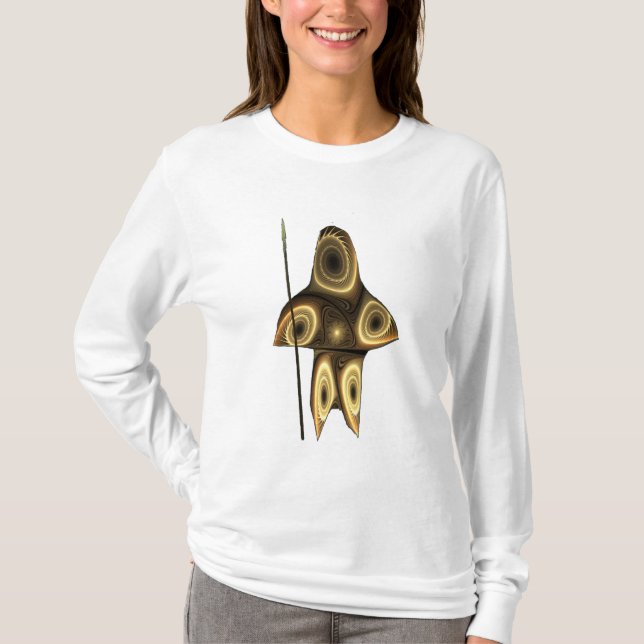 T-shirt Fractal Inuit Hunter (Devant)
