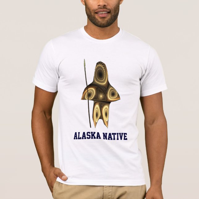 T-shirt Fractal Inuit Hunter (Devant)