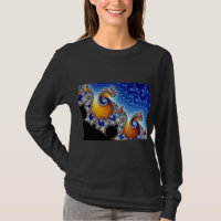 Fractale en spirale bleue de Mandelbrot double