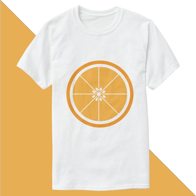 T-shirt Fraction de fruits d'agrumes orange (A tshirt featuring an orange fruit slice)