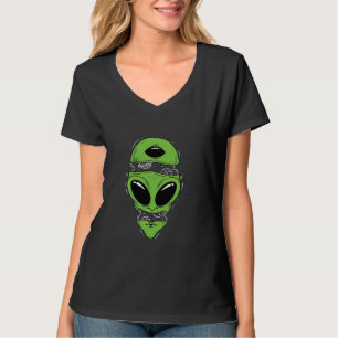 T-shirt Fractionnement de la tête de l'Alien ouvert avec d