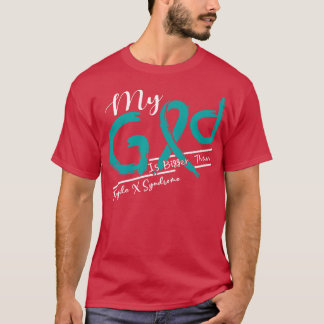 T-shirt Fragile Conscience du syndrome X Mon Dieu est plus