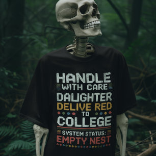 T-shirt fragile je viens de tomber ma fille / Pun Papa Ene