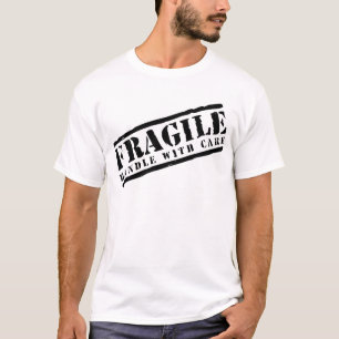T-shirt Fragile manipulez avec la conception de soin
