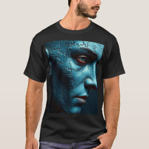T-shirt Fragmenté Mind : Jigsaw Puzzle Head