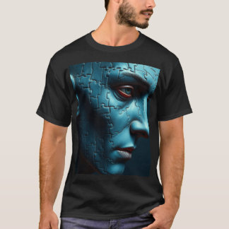 T-shirt Fragmenté Mind : Jigsaw Puzzle Head