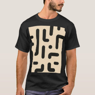 T-shirt Fragments de lettre sur arrière - plan beige pâle
