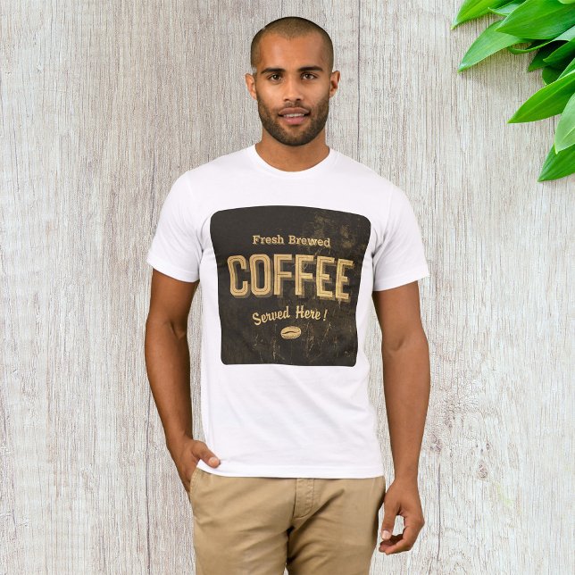 T-shirt Fraîche Café Mens (Créateur téléchargé)