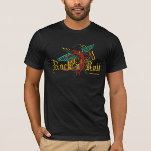 T-shirt frais d'abrégé sur musique de rock