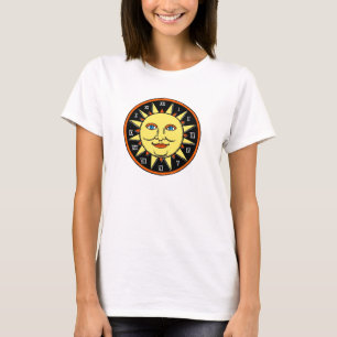 T-shirt frais de conception de Sun pour des femmes