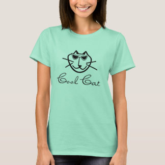 T-shirt frais de coton de chat