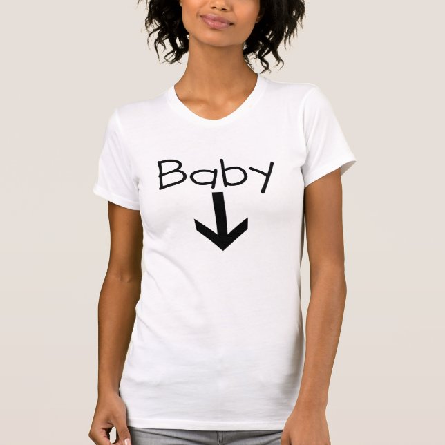 T-shirt frais de maternité de flèche de bébé (Devant)