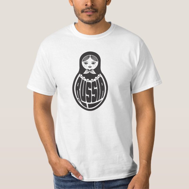 T-shirt frais de poupée de Matryoshka de Russe (Devant)