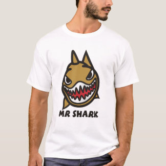 T-shirt frais de style de M. shark