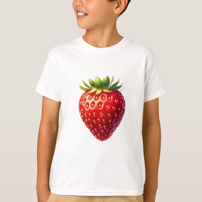 T-shirt Fraise cassée (Devant)