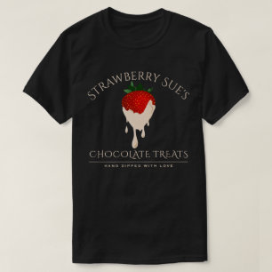 T-shirt fraise chocolat blanc