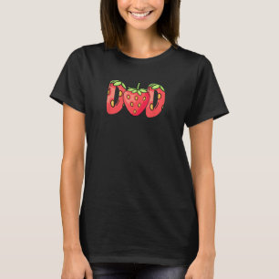T-shirt Fraise Drôle papa pour les amateurs de fruits d'ét