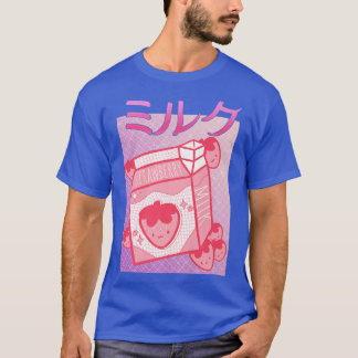 T-shirt Fraise japonaise Lait fraise Shake 90s Japa