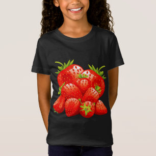 T-Shirt Fraise Love Vegan Lover Fruit Cool Vegan