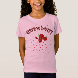 T-Shirt Fraise mignonne Été Enfants Filles