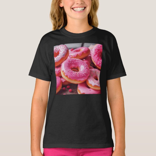 T-shirt Fraise rose (Devant)