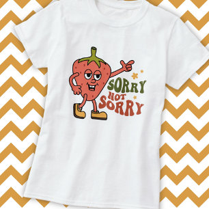 T-shirt Fraise Sarcastique Désolé Pas Désolé