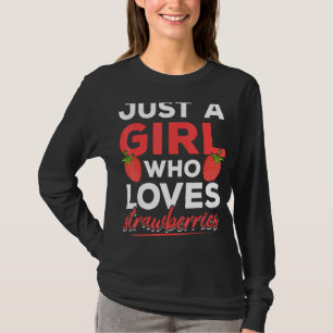 T-shirt Fraises Berry Rouge Nourriture d'été Femmes filles