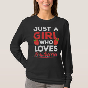 T-shirt Fraises Berry Rouge Nourriture d'été Femmes filles
