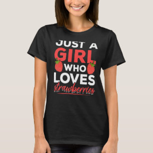 T-shirt Fraises Berry Rouge Nourriture d'été Femmes filles
