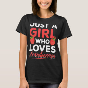 T-shirt Fraises Berry Rouge Nourriture d'été Femmes filles