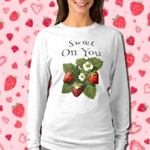 T-shirt Fraises Vintage - Douce avec toi