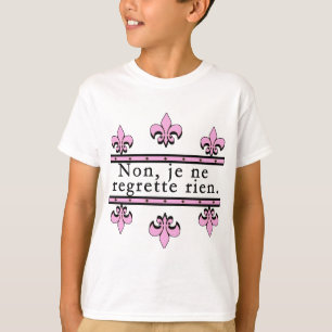T-shirt Français aucuns produits de regrets