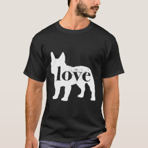 T-shirt Français Bulldog Français Français Amour Un S Vint