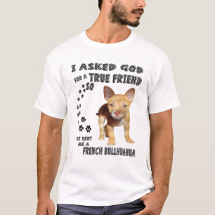 T-shirt Français Bullhuahua Citation Maman Imprimer, Bull