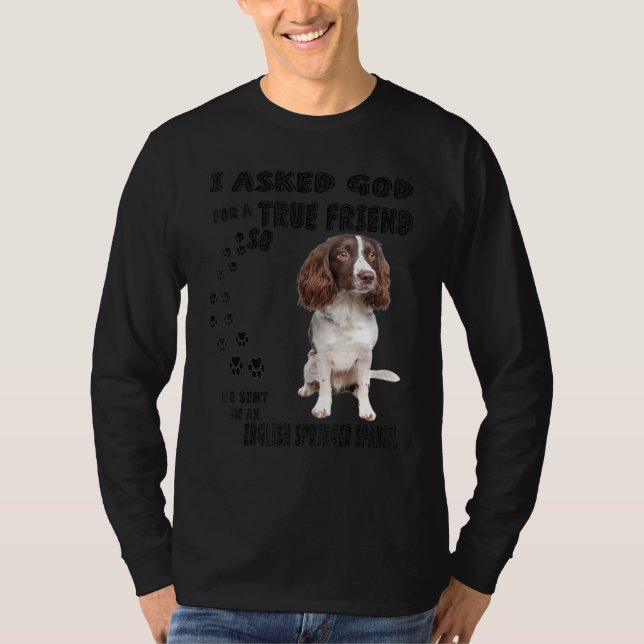 T-shirt Français Springer Spaniel Citation Maman Papa Impr (Devant)