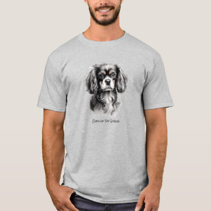 T-shirt Français Toy Espagnol Noir et Blanc Silhouette
