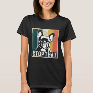 T-shirt Français Vintage Bulldog Hommes Femmes Enfants