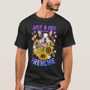 T-shirt Française Chien Chien Chien Mignonne Chien Femme C
