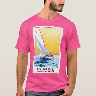 T-shirt France 1931 La Baule La Plage Du Soleil.Charles Ha