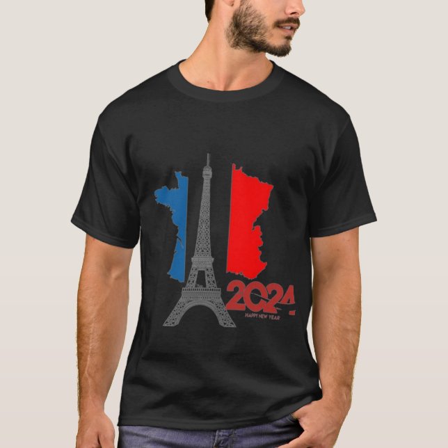 T-shirt france 2024,JO , PARIS  (Devant)