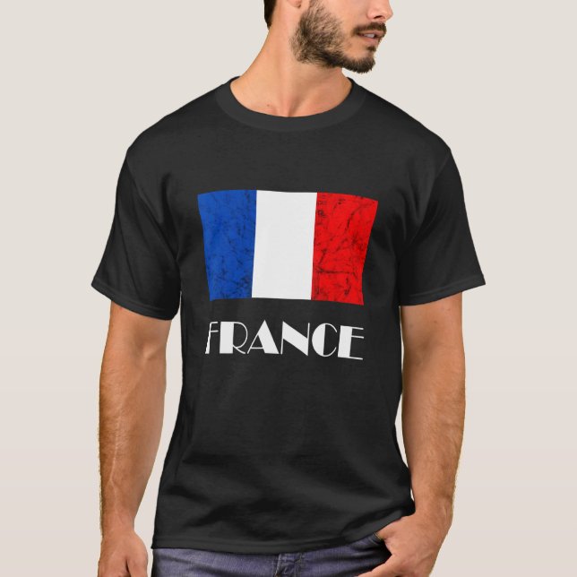 T-shirt France Drapeau Français Drapeau Français Racines F (Devant)
