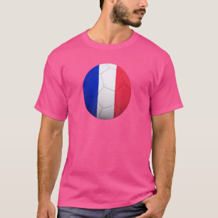 T-shirt France Équipe Nationale De Football Drapeau Fran