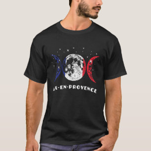T-shirt France Flag Aix En Provence City