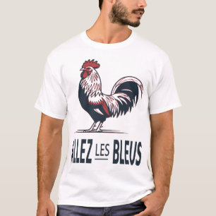T-Shirt France Football Coq Allez Les Bleus